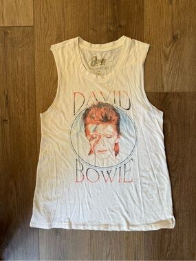 Official David Bowie 40th Anniversary Aladdin Sane Tank Top Medium